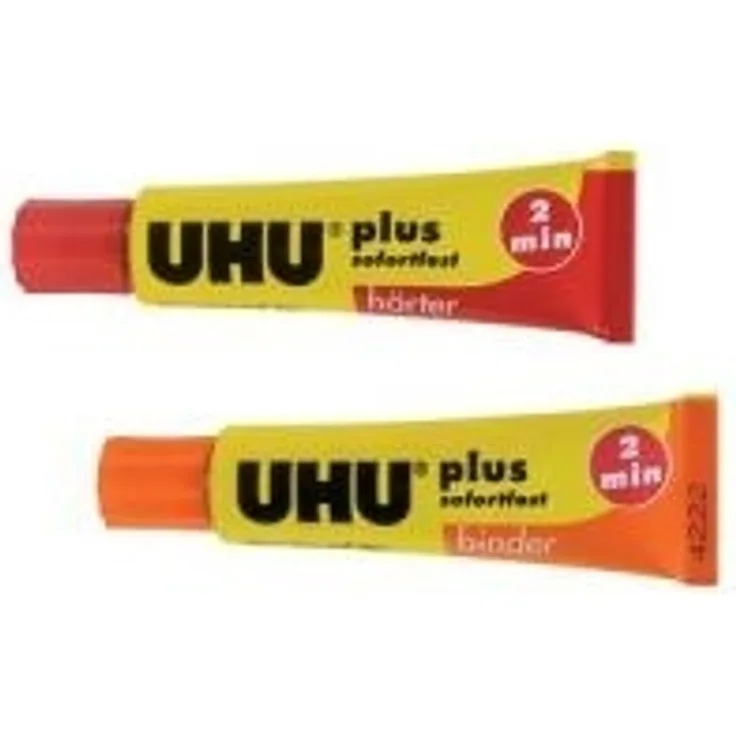 UHU 2-Komponentenkleber Plus Sofortfest, Super schneller und glasklarer 2K-Klebstoff, 35 g - Preisvergleich