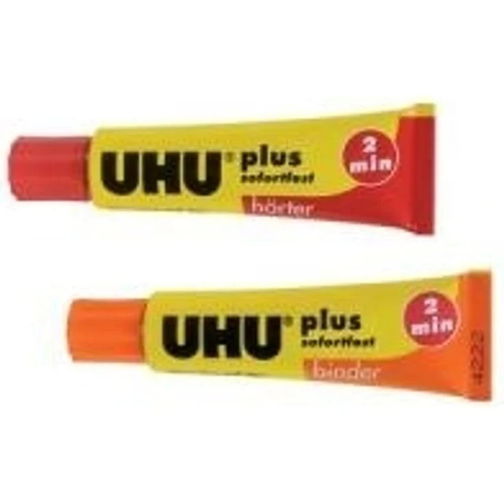 UHU 2-Komponentenkleber Plus Sofortfest, Super schneller und glasklarer 2K-Klebstoff, 35 g - Preisvergleich