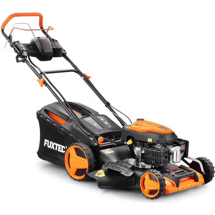 FUXTEC 4in1 Benzin Rasenmäher FX-RM5196eS - 51 cm Schnittbreite, Elektostarter, Radantrieb, Mulchfunktion, 7-stufige Schnitthöhenverstellung, 60L Fangkorb – Bild 4