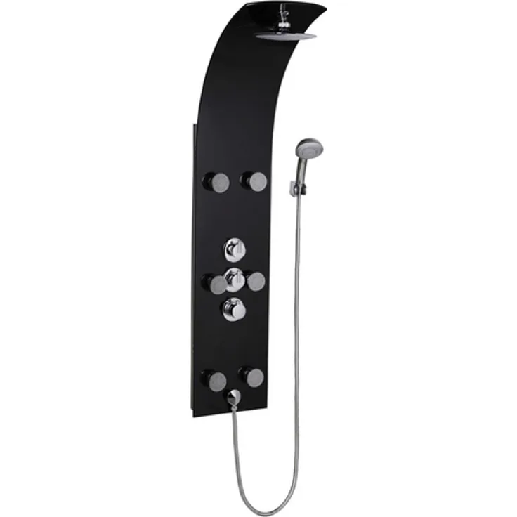 SCHÜTTE Duschsystem »Lanzarote«, Höhe: 133 cm, schwarz