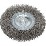 Bosch Professional Scheibenbürste, Edelstahl, gewellter Draht, 0,3 mm, 100 mm, 10 mm, 4500 U- min, 2608622124