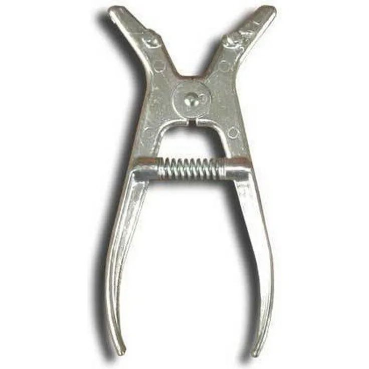 Ulmia Spannzange (Spreizzange), aus Leichtmetall - mit 2-seitig angegossenen Nockenpaaren zum gezielten Ansetzen der Spannklammern, Nockenpaar A: Größe a-d, Nockenpaar B: e und f - 172