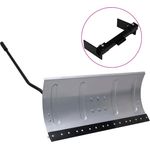 vidaXL Schneeschild für Rasentraktor mit Adapter 100 cm
