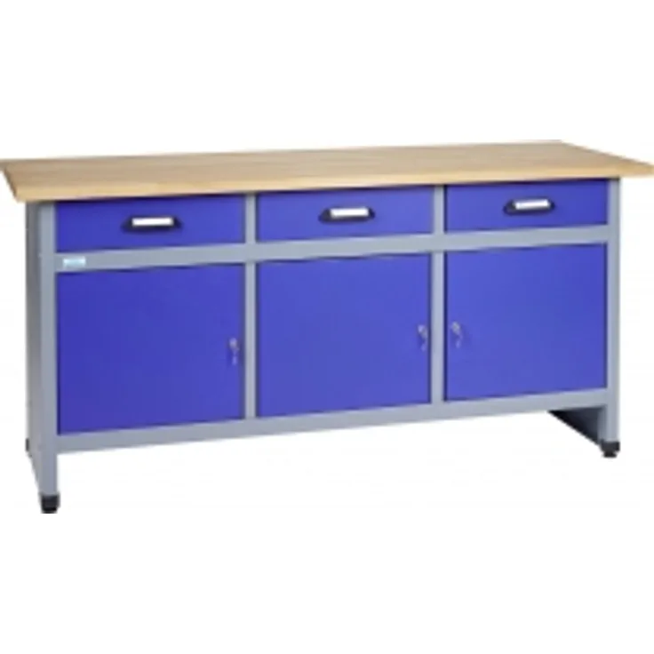 Küpper 12157 Werkbank ultramarinblau 1700 mm x 840 mm x 600 mm