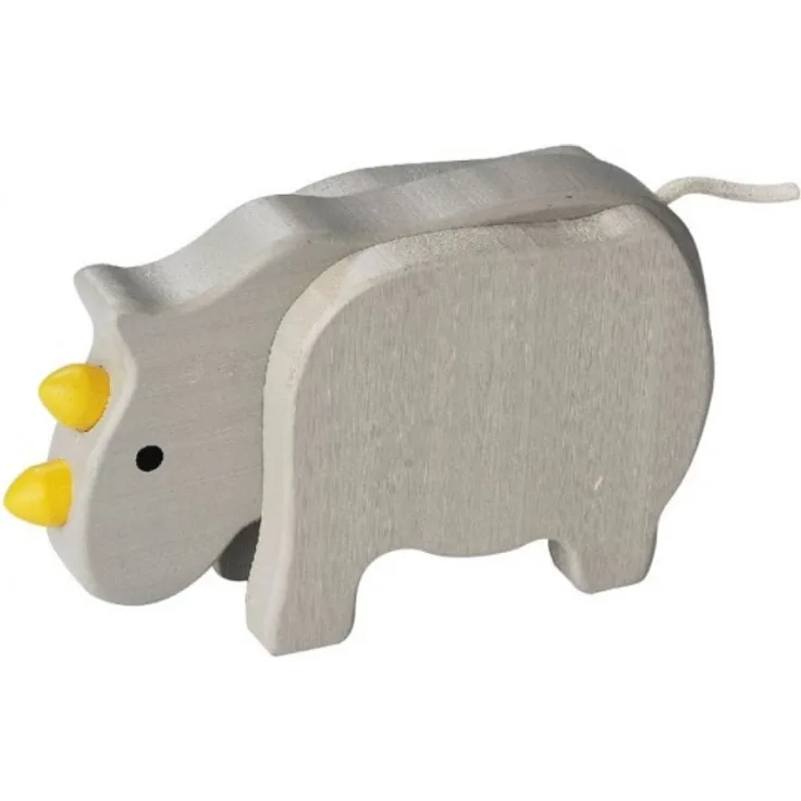 Everearth figur Nashorn grau 14x8x4 cm