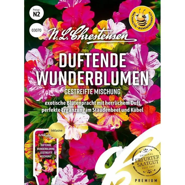 N.L. CHRESTENSEN Duftende Wunderblumen Gestreifte Mischung Blumensamenmischung 