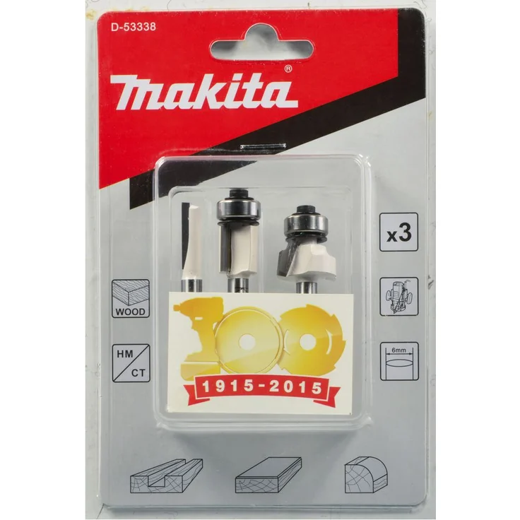 Makita Fräser-Set 3tlg. - Preisvergleich – Bild 1