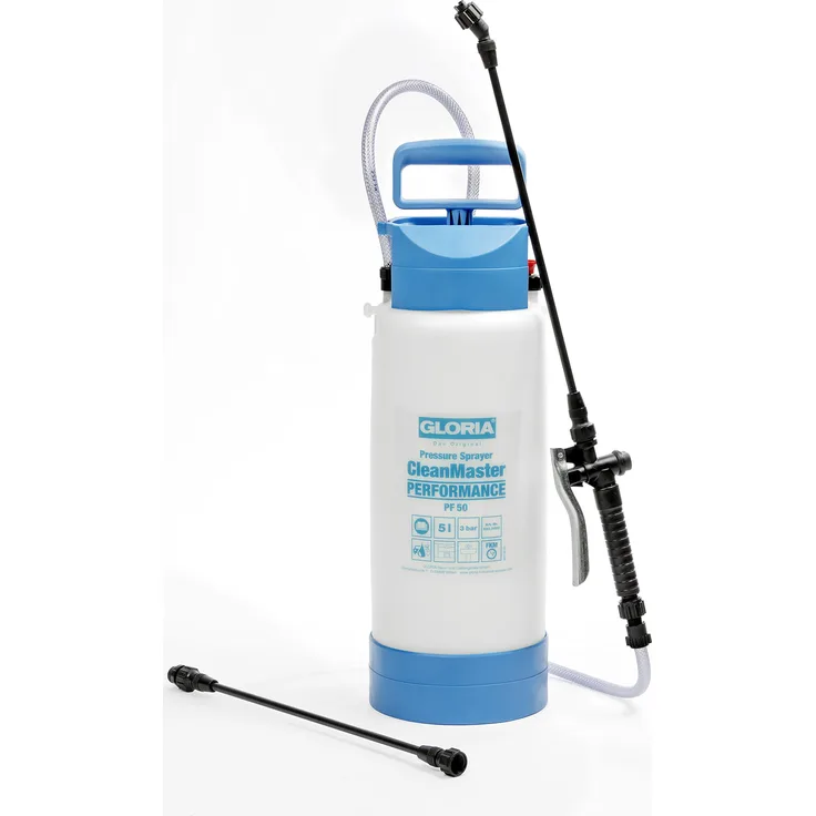 GLORIA Drucksprühgerät CleanMaster Performance PF50 für Säuren u. Laugen pH 2 bis 9