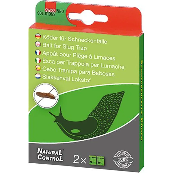 SWISSINNO 1 420 001KS NaturalControl Ersatzköder für Schneckenfalle 2 Stück