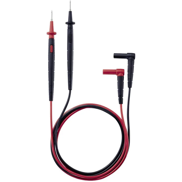 Testo 0590 0010 Sicherheits-Messleitungs-Set (Stecker 4mm - Prüfspitze) 1.22m Schwarz, Rot 1St.