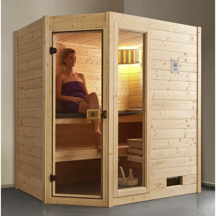 Sauna »Valida Eck 1« für 2 Personen ohne Ofen