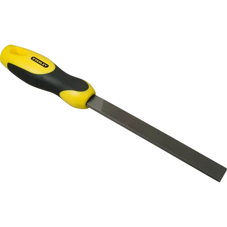 Stanley Ansatzfeile, Hieb 2, (200 mm Klingenlänge, Karbon-Stahl, ergonomischer Handgriff, Griffaussparung) 0-22-451