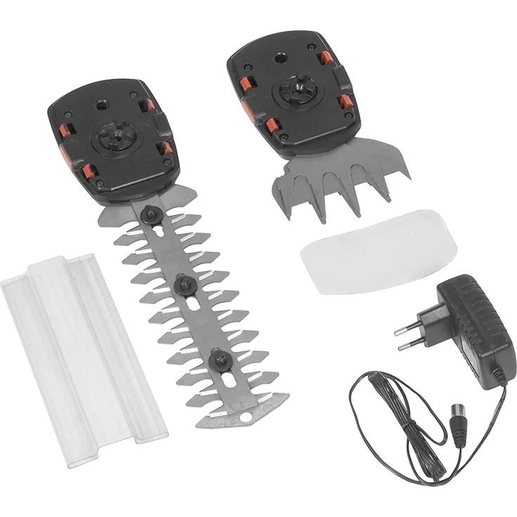 Güde Akku Gartenpflege Set GPS 7,2 V Teleskop 2in1 Grasschere und Strauchschere Heckentrimmer – Bild 2