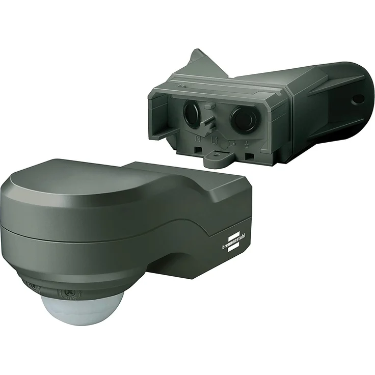 Brennenstuhl Bewegungsmelder Infrarot - Bewegungssensor für Außen und Innen - IP 44 (240° Erfassungswinkel und 12m Reichweite) anthrazit – Bild 1