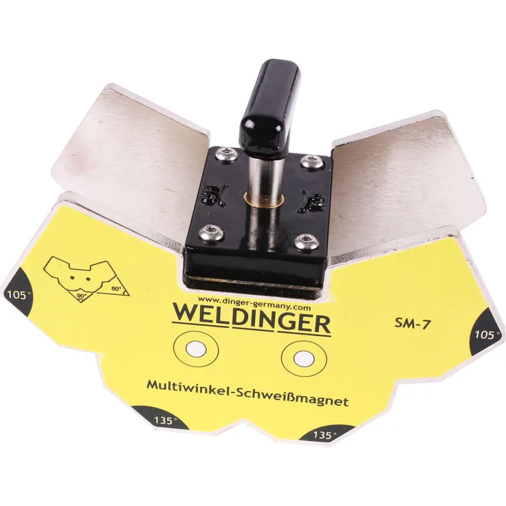 SM-7 schaltbarer Multiwinkel-Schweißmagnet mit Drehschalter klein WELDINGER