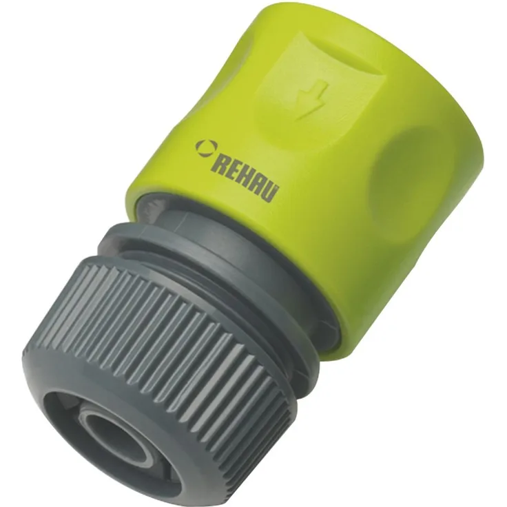 Rehau Allround Profi Schnellschlauchstück 19 mm (3/4 Zoll) , Profi Anschlussarmatur , Kunststoff , Stecksystem , Gartenzubehör Bewässerungszubehör