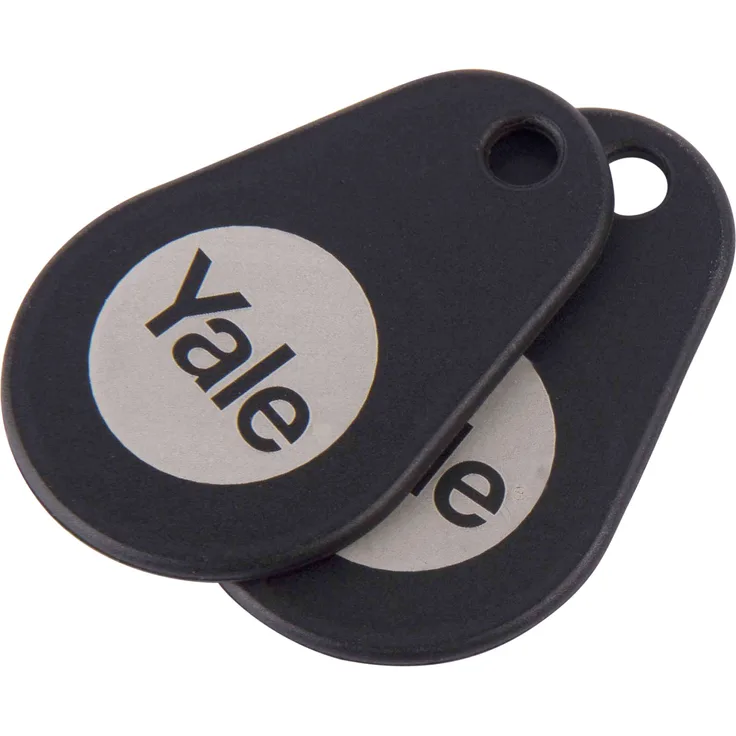 Yale Smart-Türschloss Schlüsselanhänger (Doppelpack), Schwarz
