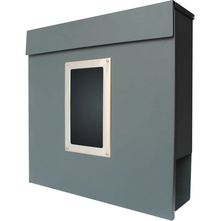 Modern Briefkasten Wandbriefkasten Postkasten Zeitungsfach Zeitungsrolle Stahl - V2aox