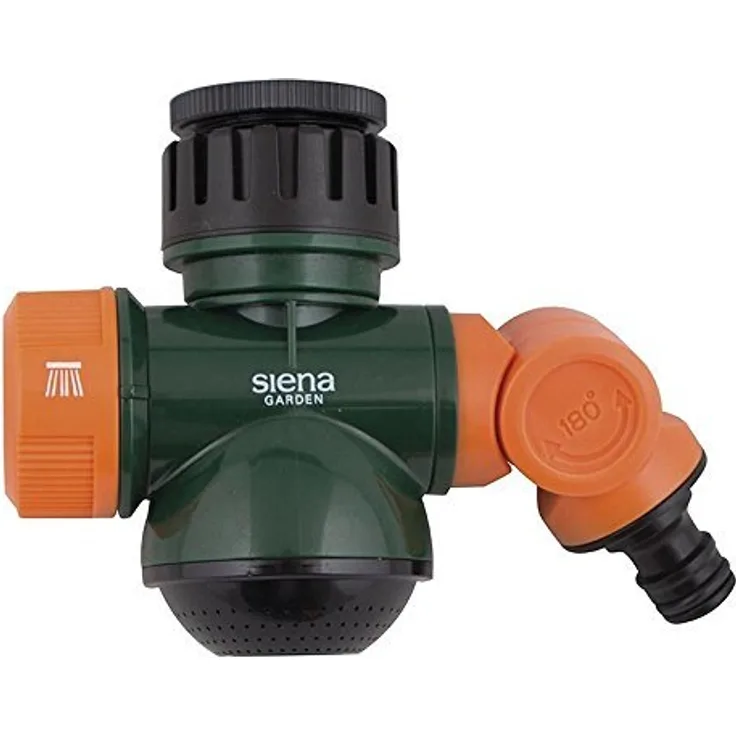 Siena Garden Multifunktionsanschluss, 13mm (1-2)-Anschluss, dunkelgrün, 399861 Bewässerungszubehör
