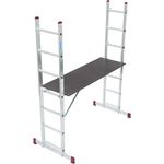 KRAUSE Corda Leiter-Gerüst - 2x7 Sprossen, Tragkraft 150 kg