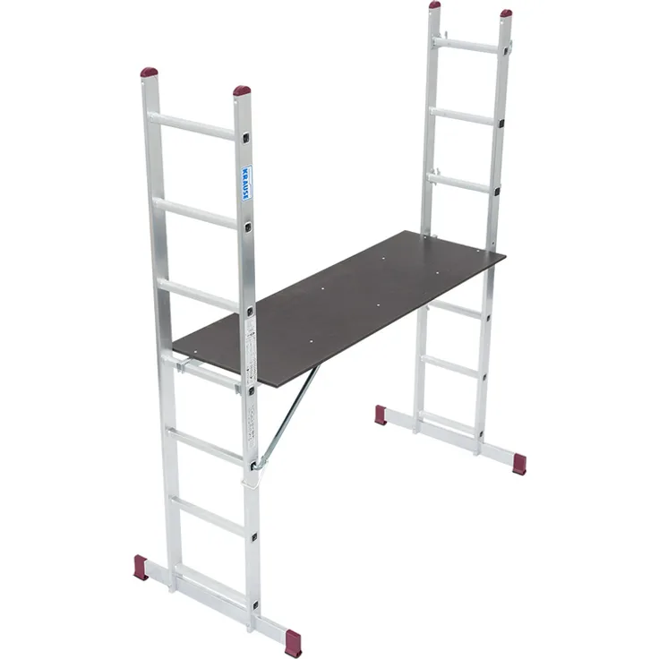 KRAUSE Corda Leiter-Gerüst - 2x7 Sprossen, Tragkraft 150 kg