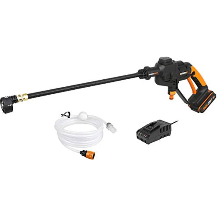 WORX WG620E Hydroshot Mobiler Hochdruckreiniger inkl. Multi-Sprühdüse, 6m Schlauch, Ladegerät und 20V Li-Ion Akku – Bild 1