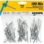 Gesipa 1433667 Niete, Grau, 100 Stück