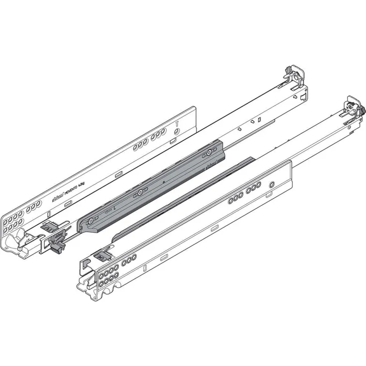 Blum MOVENTO Vollauszug 760H mit Blumotion S, max Belastung 40 kg, diverse Lä... 55 cm - Blum