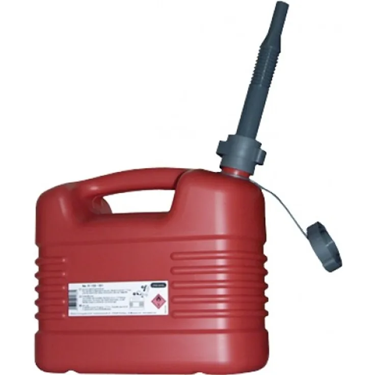 Pressol Kraftstoffkanister mit Flexauslauf, rot, 10 l, BAM/RKK, TÜV/GS, UN