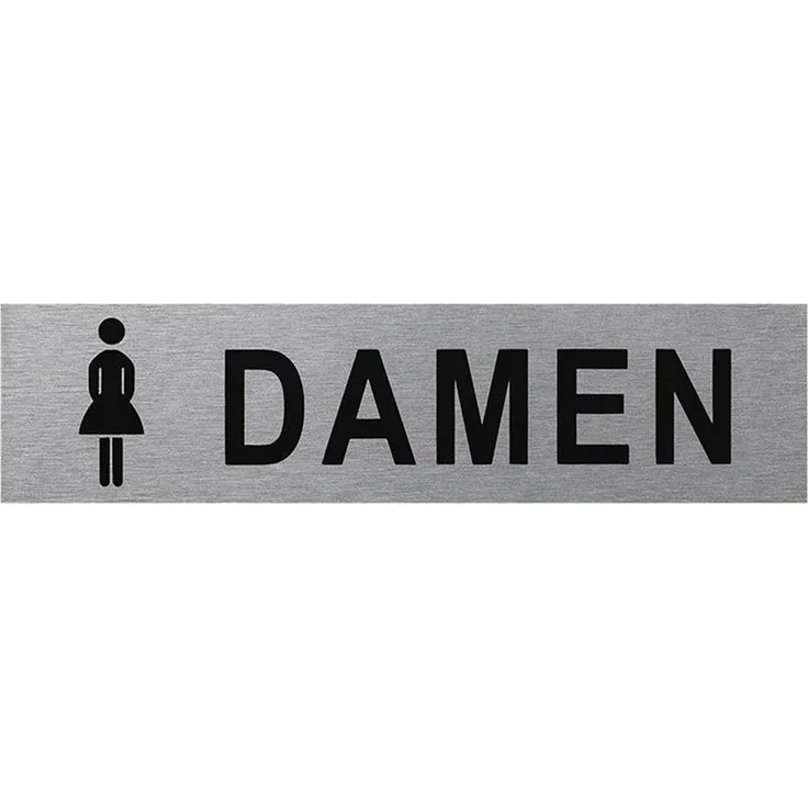 Türschilder in verschieden Größen + Bilder + Sprüche Türschild selbstklebend Firmenschild Frau / Damen 160x40mm BWE