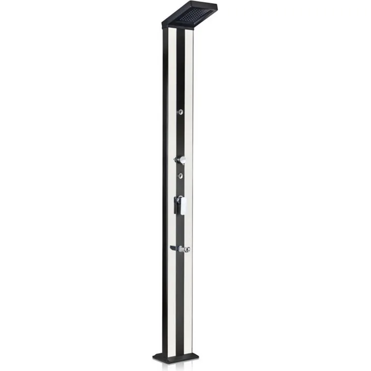 PCS-ERG Alu-Solardusche Luxe 38 Liter in silber-schwarz
