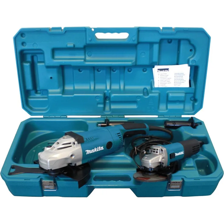 Makita DK0052G Winkelschleifer-Set 230 - 125 mm 2200 Watt 6600 U/min 5,8 kg Softgriff – Bild 4