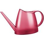 emsa Gießkanne FUCHSIA, 1,5 Liter, transparent-himbeerrot extra lange Tülle für tropffreies Gießen, ergonomische Form, aus PS-Kunststoff, Maße: (B)115 x (T)320 x (H)170 mm (AFUTR1L5FR - 3100600106)