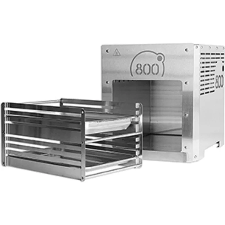 intergrill 800 Grad Oberhitze-Gasgrill XL Steakgrill 20,3kg Oberhitzegrill Farbe Grau Edelstahl inkl. Grillrost Gastroschale Schutzschublade Griff Profi Qualität, Maße 50 x 32,4 x 36,7 cm – Bild 3