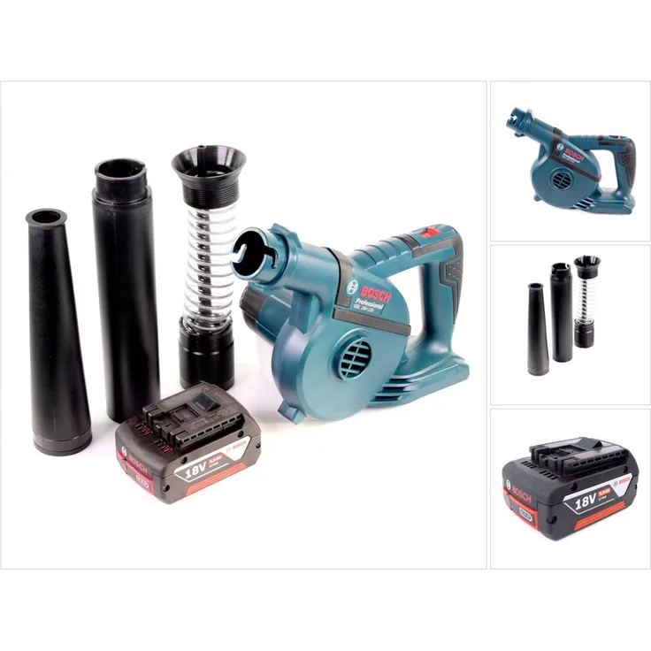 Bosch Professional GBL 18 V-120 Akku Gebläse Laubbläser mit 1 x Bosch GBA 18 V 5,0 Ah Akku
