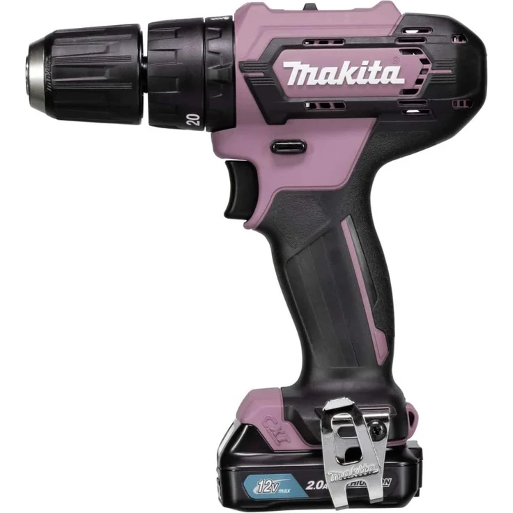 Makita HP333DSAP1 rosa Akku-Schlagbohrschrauber,HP333DSAP1, mit Akku und Ladegerät – Bild 2