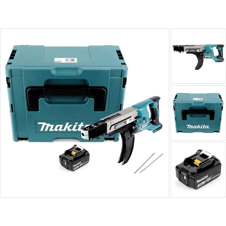 Makita DFR750F1J Akku Magazinschrauber 18V 45-75mm + 1x Akku 3,0Ah + Makpac - ohne Ladegerät