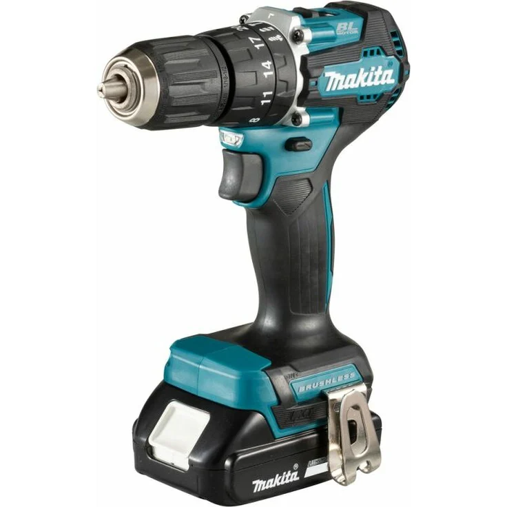 Makita DHP487RAJ Akku-Schlagbohrschrauber 18 V - 2,0 Ah,2 Akkus Ladegerät im Makpac – Bild 1