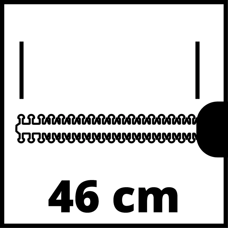 Einhell Akku Heckenschere GE-CH 1846 Li Set Power X-Change (Lithium Ionen, 18 V, 460 mm Schnittlänge, 15 mm Zahnabstand, inkl. 2,0 Ah Akku und Ladegerät) – Bild 8