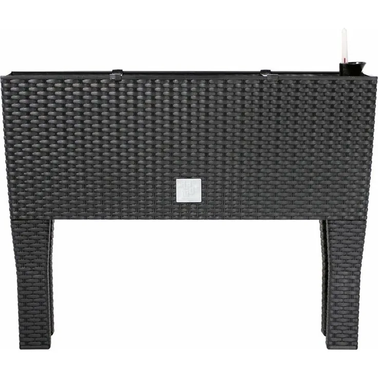 Markenartikel - Hochbeet - 30 Liter - 60 x 25 x 46cm - Blumenkasten Polyrattanoptik 1