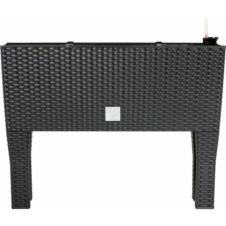 Markenartikel - Hochbeet - 30 Liter - 60 x 25 x 46cm - Blumenkasten Polyrattanoptik 1