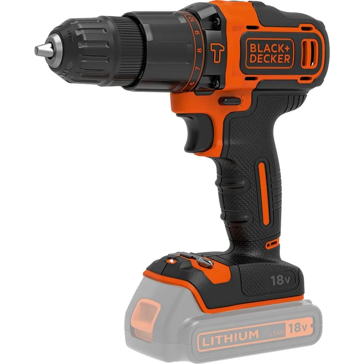 Black Decker Akku-Schlagbohrschrauber BDCH188N,18Volt,schwarz-orange