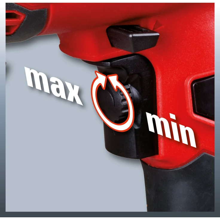 Einhell Schlagbohrmaschine TC-ID 550 E (550 W, Drehzahlregelelektronik, Drehzahlvorwahl, Rechts--Linkslauf, Metall-Tiefenanschlag, Zusatzhandgriff) – Bild 3