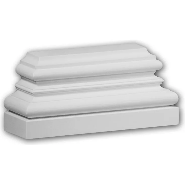 Pilaster Sockel 423301 Fassadenelement Pilaster Außenstuck Korinthischer Stil weiß