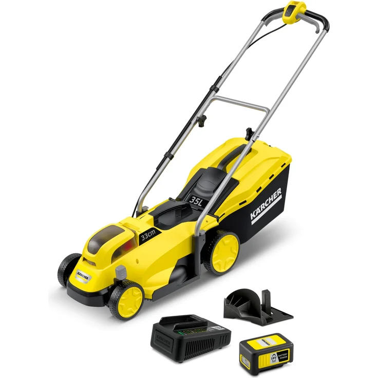 Kärcher LMO 18-33 Battery SET Akku-Rasenmäher - 1.444-401.0, 33 cm Schnittbreite, 18 V, 35 l Fangkorbvolumen – Bild 1