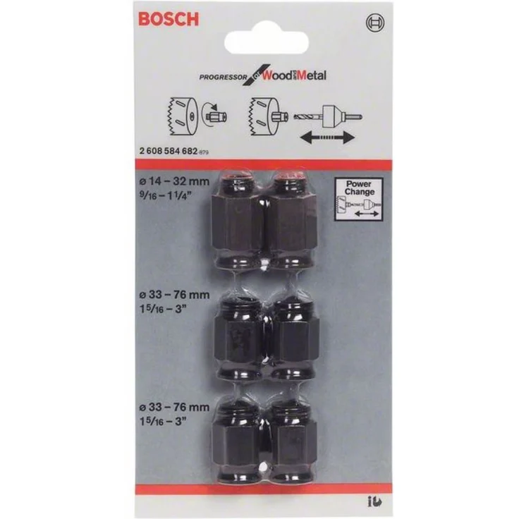 Bosch Professional 6tlg. Übergangsadapter-Set für Lochsägen – Bild 1