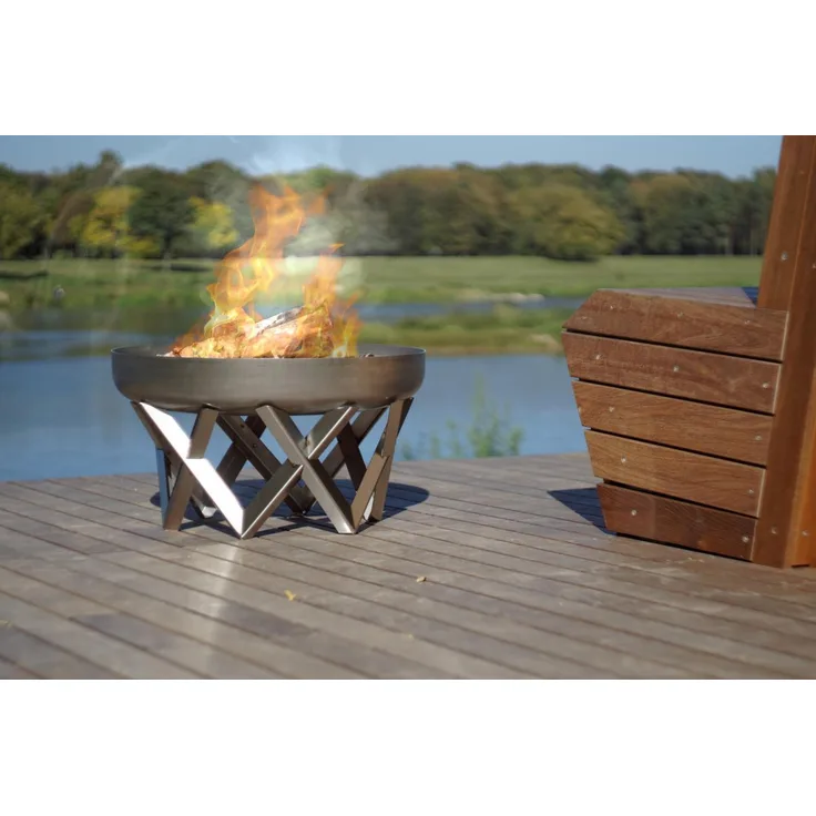 SvenskaV Design Feuerschale VENTA XXL Edelstahl