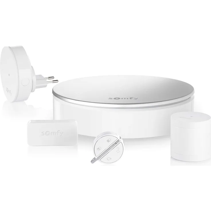 Somfy 2401511 Home Alarm Starter Pack (Drahtloses Wohnraumalarmsystem, kompatibel mit Alexa, Google Assistant, Tahoma)