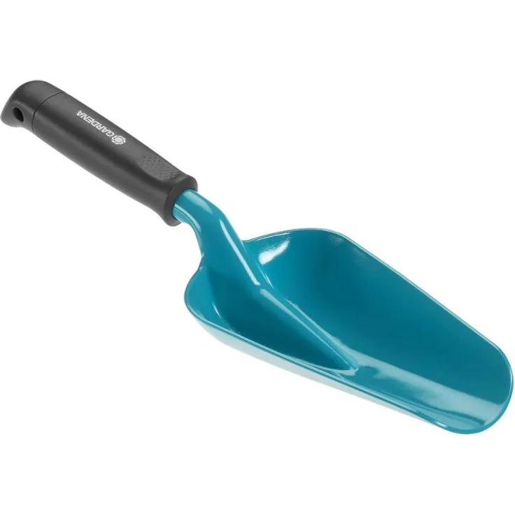 GARDENA Blumenkelle groß: Universelle Schaufel zum An- und Umpflanzen größerer Pflanzen, aus Qualitätsstahl, korrosionsgeschützt, Arbeitsbreite 12 cm (8953-20)
