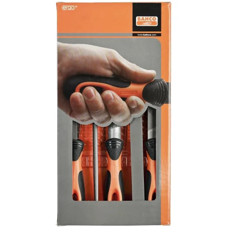 Bahco 1-478-10-1-2 BH1-478-10-1-2 Feilensatz Ergo 250mm 5-teilig Hieb 1-2